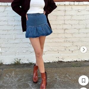 LIONESS Denim Mini Skirt SIZE XL